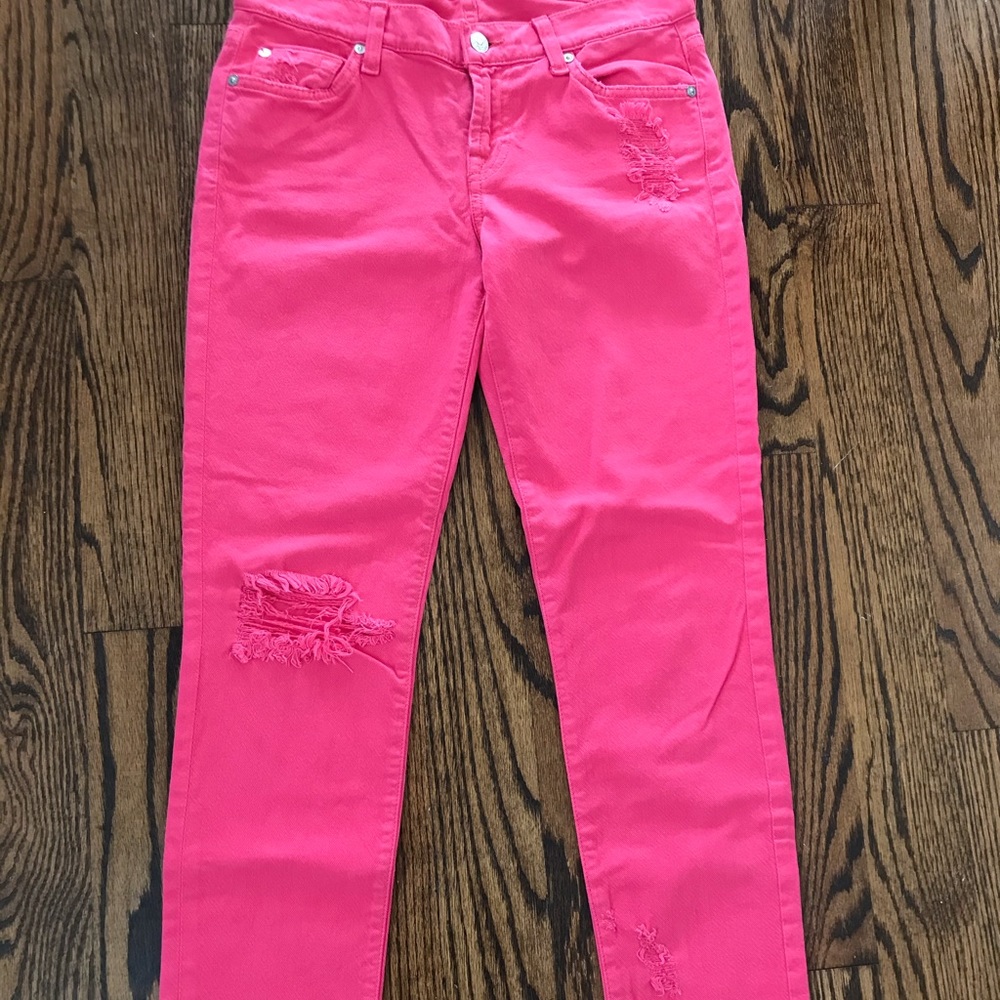 7 for all Mankind size 27 red jeans